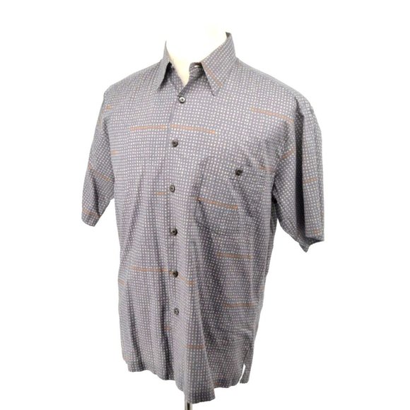 HARLEY DAVIDSON Mens Short Sleeve Button Front Shirt SIZE MEDIUM All Over Letter - Picture 2 of 6